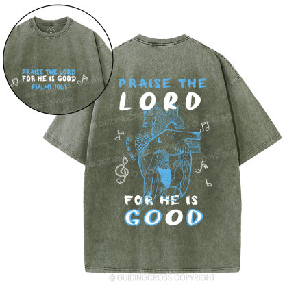 Praise The Lord Christian washed T-Shirt