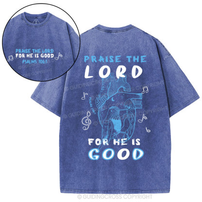 Praise The Lord Christian washed T-Shirt