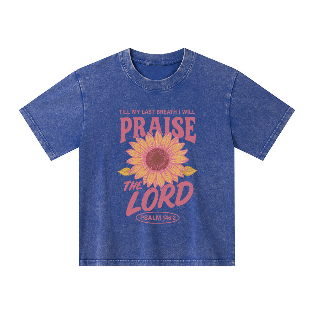 Praise The Lord Kid Washed T-Shirt
