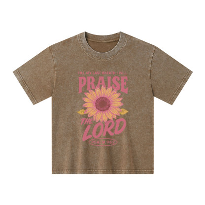 Praise The Lord Kid Washed T-Shirt