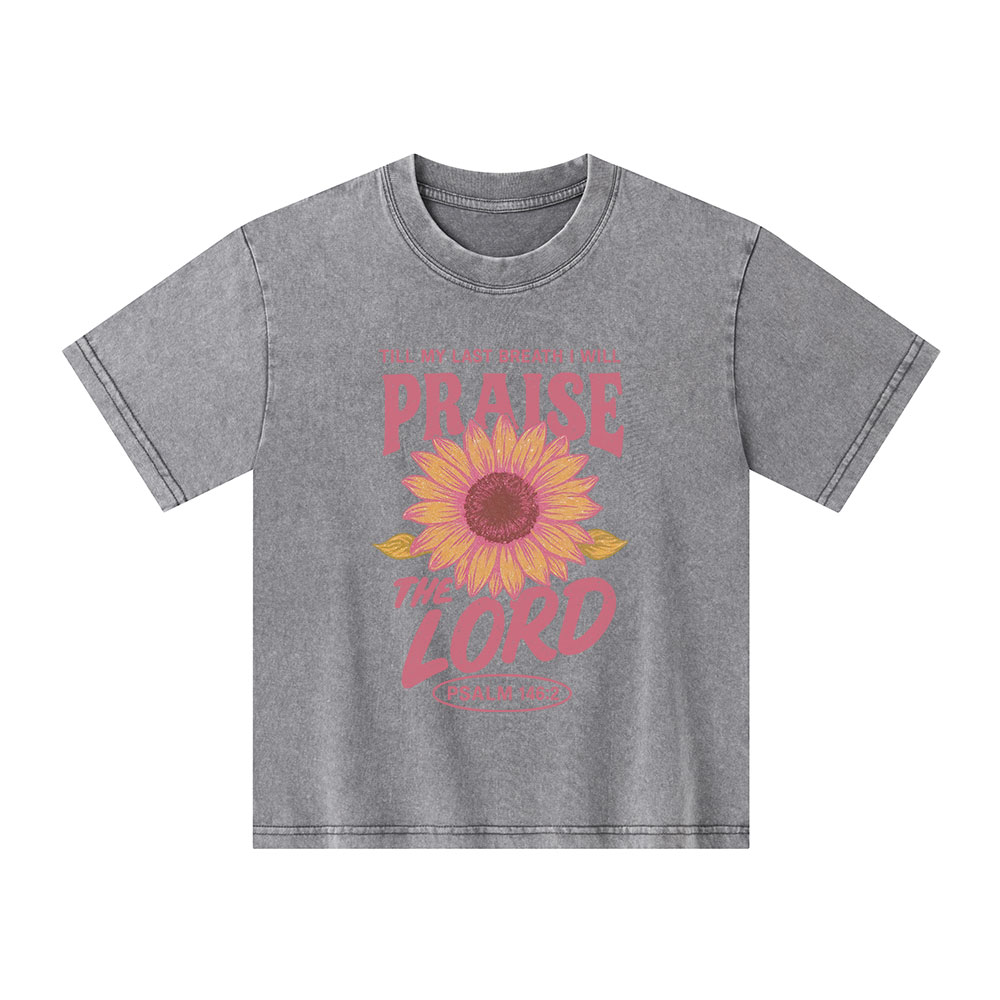 Praise The Lord Kid Washed T-Shirt