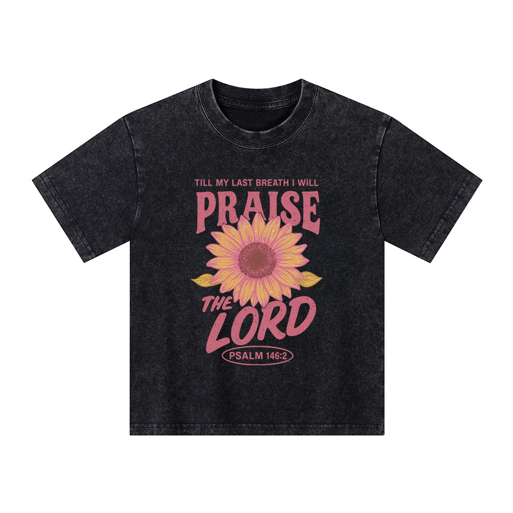 Praise The Lord Kid Washed T-Shirt