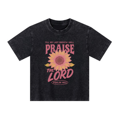 Praise The Lord Kid Washed T-Shirt