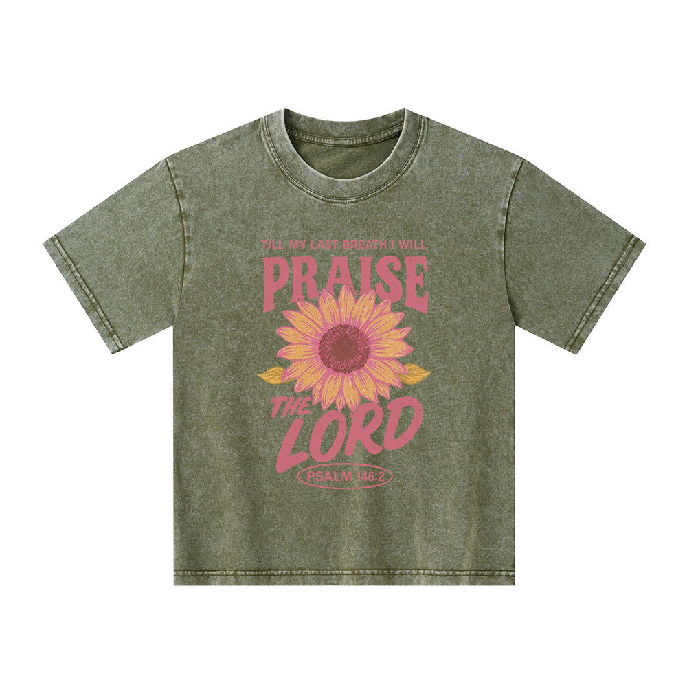 Praise The Lord Kid Washed T-Shirt