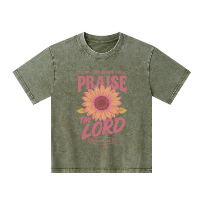 Praise The Lord Kid Washed T-Shirt