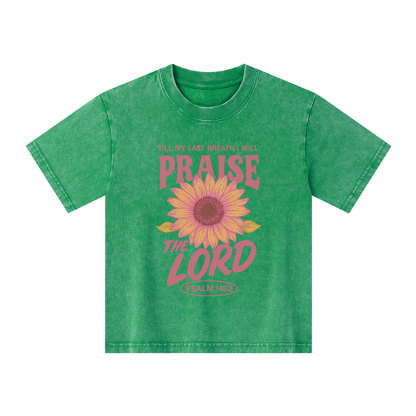 Praise The Lord Kid Washed T-Shirt