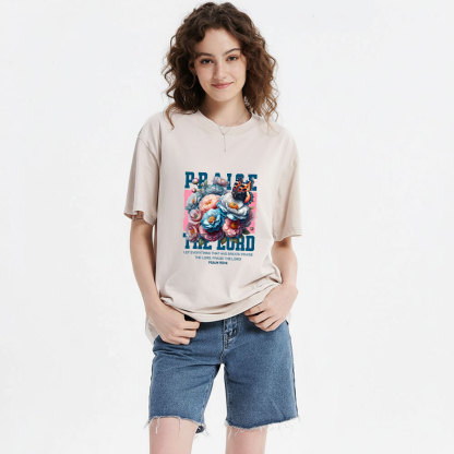 Praise The Lord Christian Washed T-Shirt