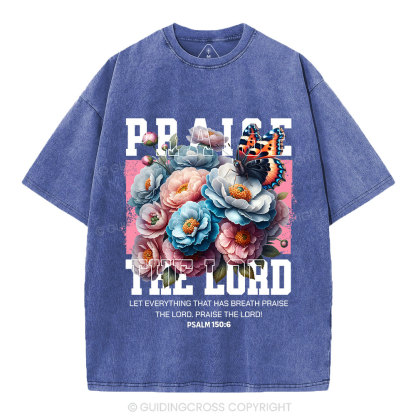 Praise The Lord Christian Washed T-Shirt