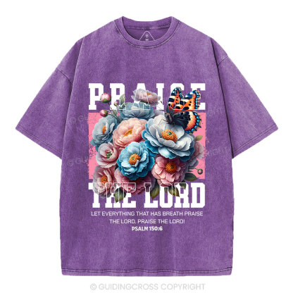 Praise The Lord Christian Washed T-Shirt