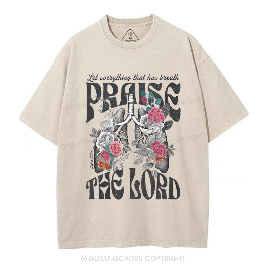 Prasie The Lord Christian Washed T-Shirt