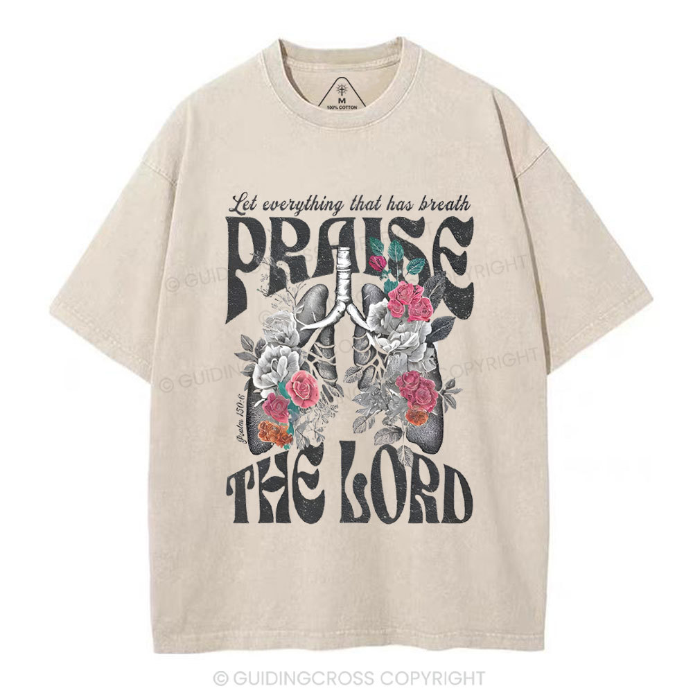 Prasie The Lord Christian Washed T-Shirt