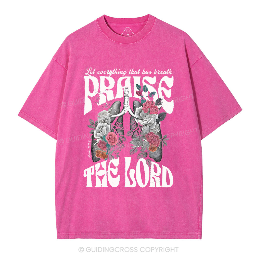 Prasie The Lord Christian Washed T-Shirt