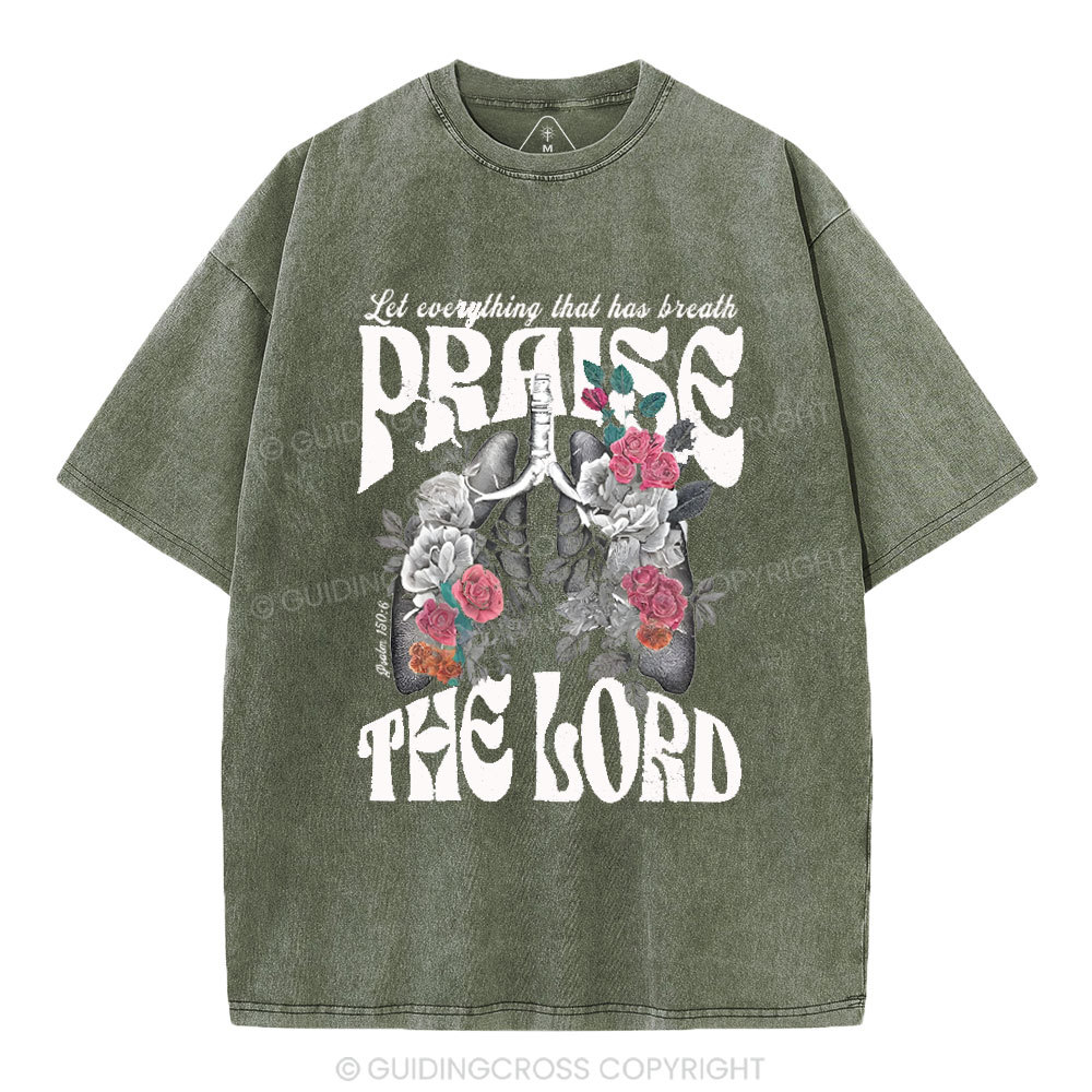 Prasie The Lord Christian Washed T-Shirt