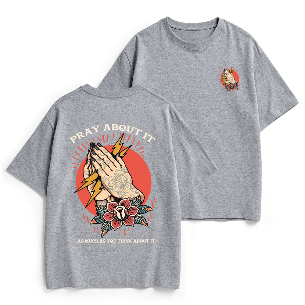 Pray About It Chrsitian Heavy Cotton T-Shirt
