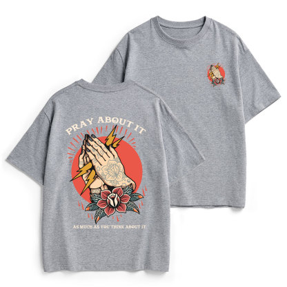 Pray About It Chrsitian Heavy Cotton T-Shirt