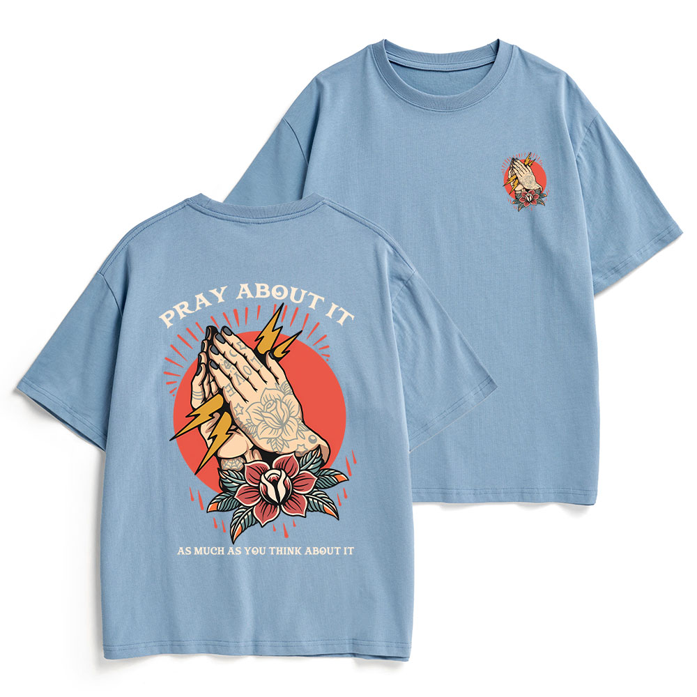 Pray About It Chrsitian Heavy Cotton T-Shirt