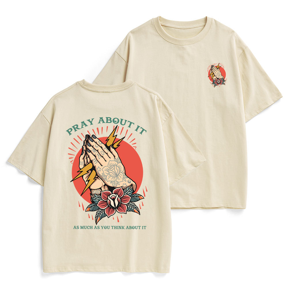 Pray About It Chrsitian Heavy Cotton T-Shirt