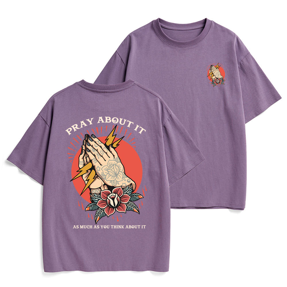 Pray About It Chrsitian Heavy Cotton T-Shirt