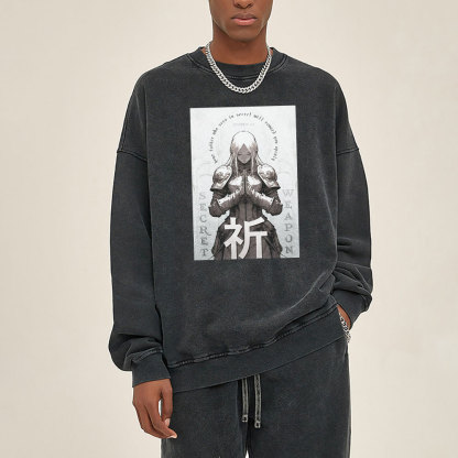 Pray Chirstian Washed Sweatshirt