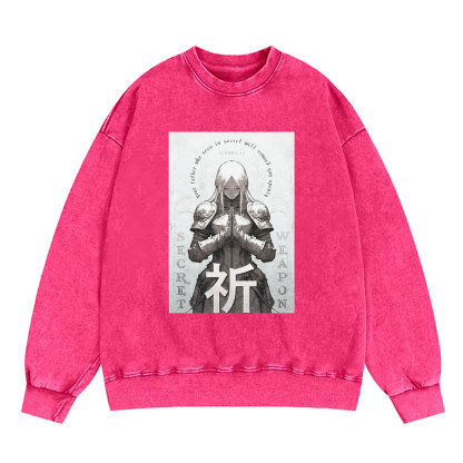 Pray Chirstian Washed Sweatshirt