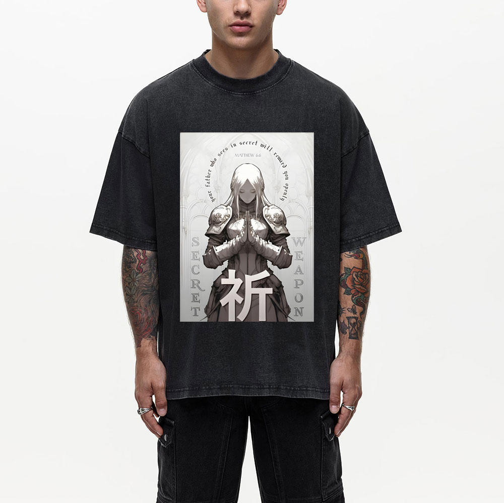 Pray Chirstian Washed T-Shirt