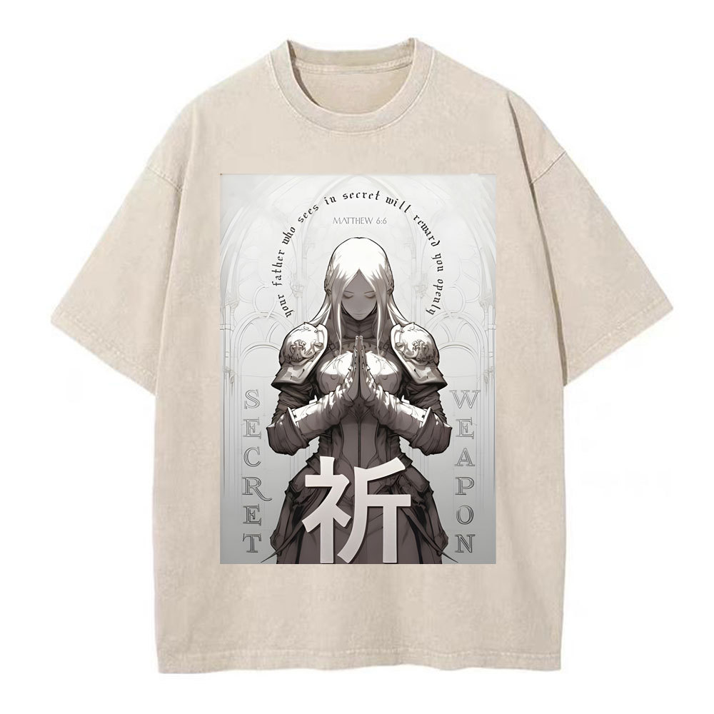 Pray Chirstian Washed T-Shirt