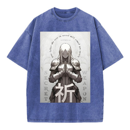 Pray Chirstian Washed T-Shirt