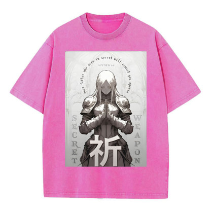 Pray Chirstian Washed T-Shirt