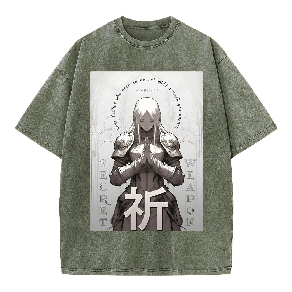Pray Chirstian Washed T-Shirt
