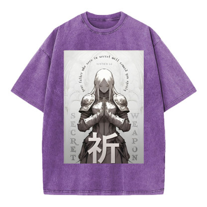 Pray Chirstian Washed T-Shirt