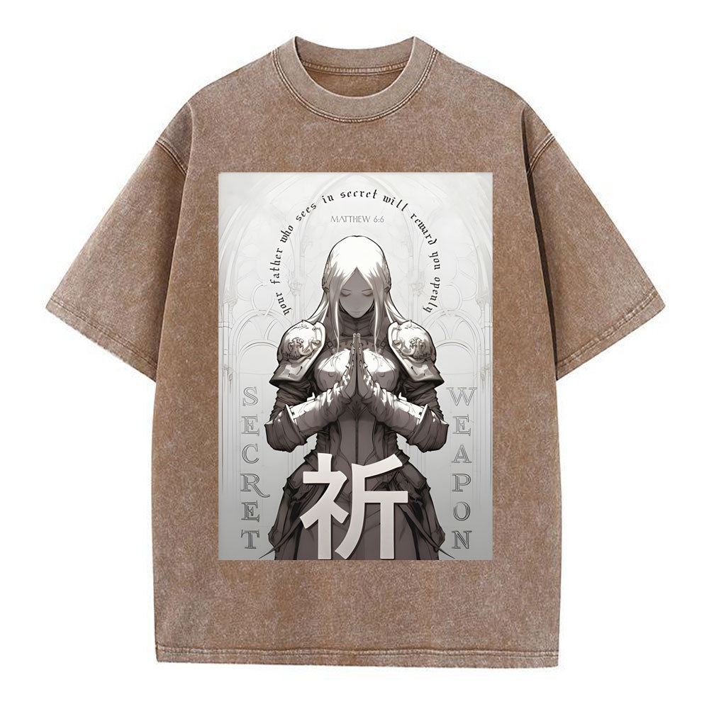 Pray Chirstian Washed T-Shirt