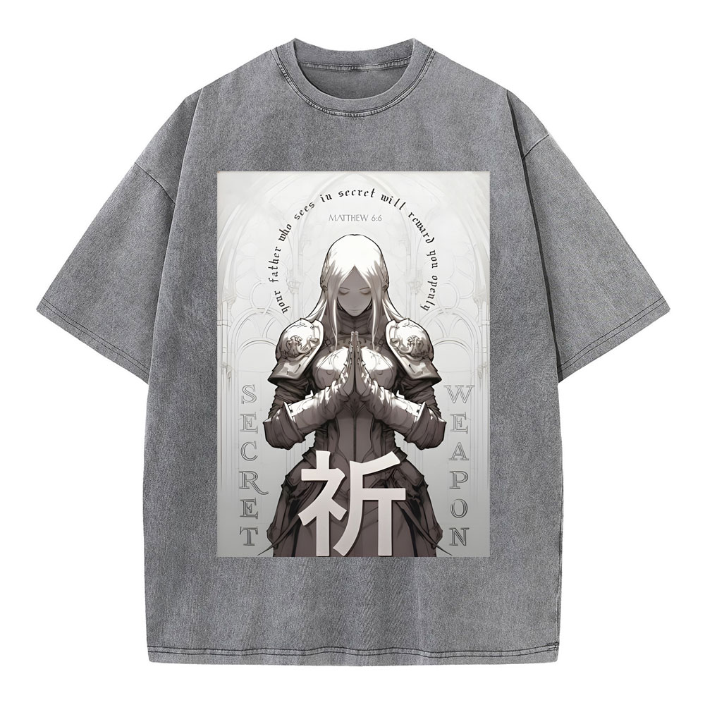 Pray Chirstian Washed T-Shirt