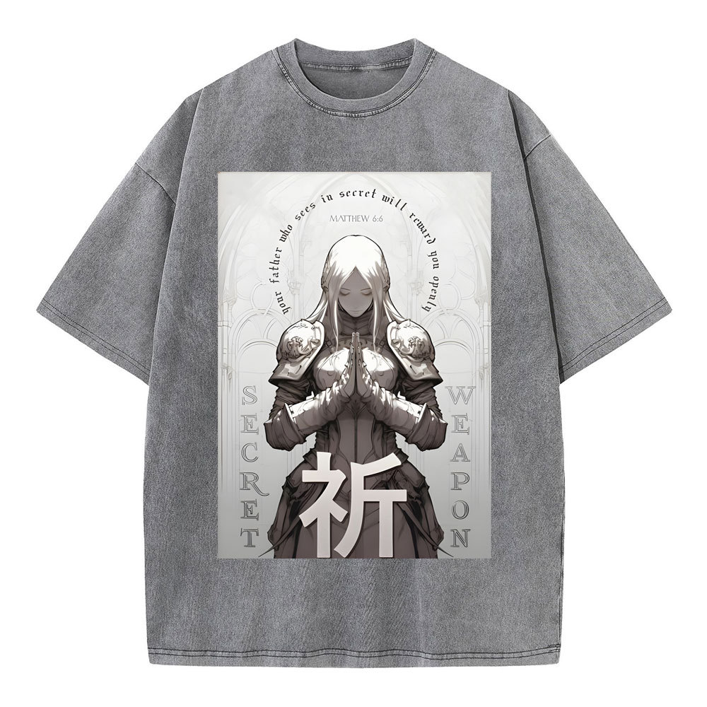 Pray Chirstian Washed T-Shirt