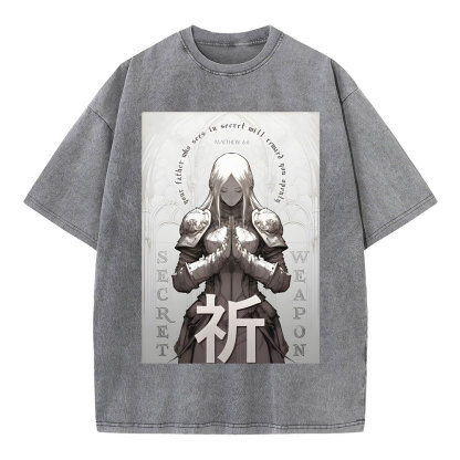 Pray Chirstian Washed T-Shirt