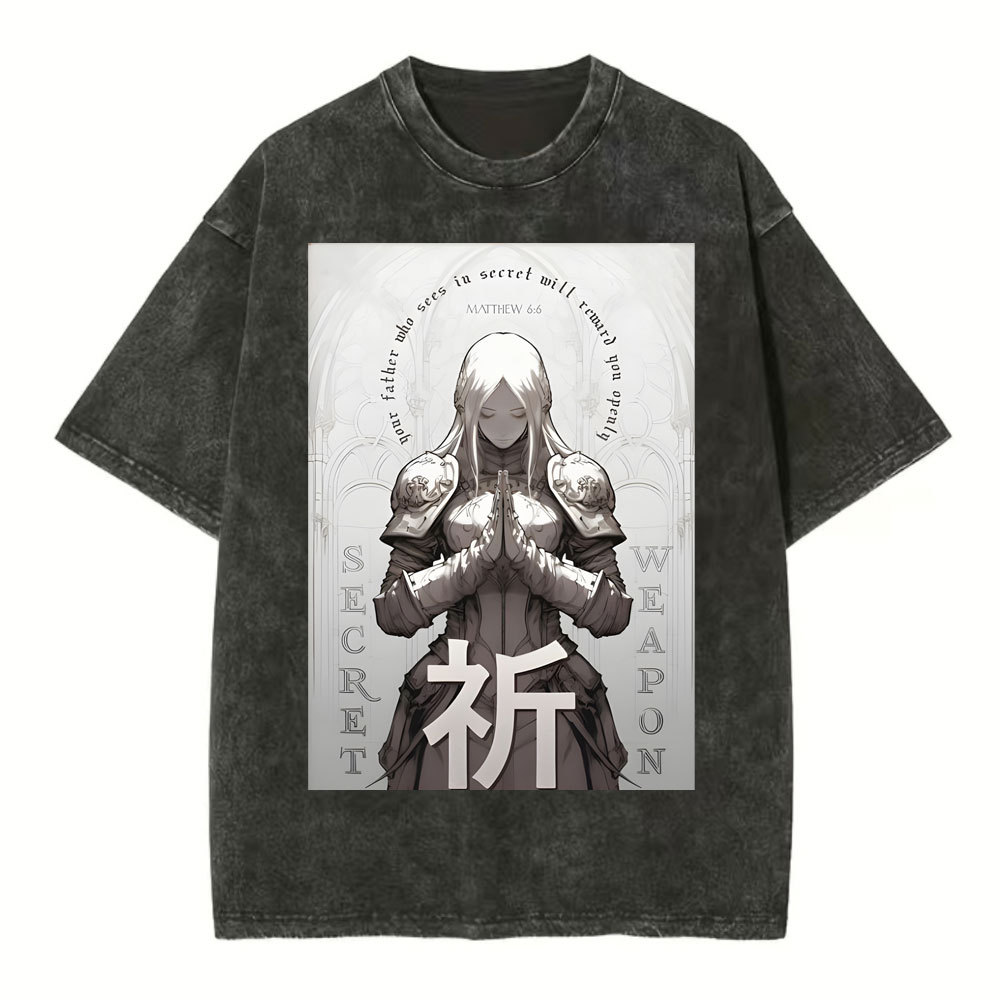Pray Chirstian Washed T-Shirt