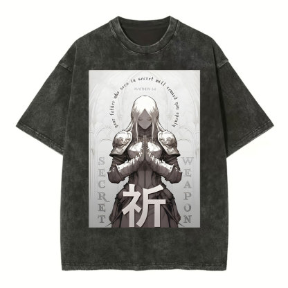 Pray Chirstian Washed T-Shirt