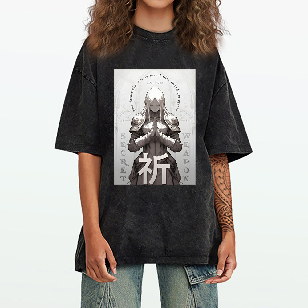 Pray Chirstian Washed T-Shirt