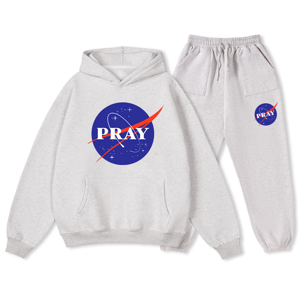 Pray Christian Fleece Hoodie Set