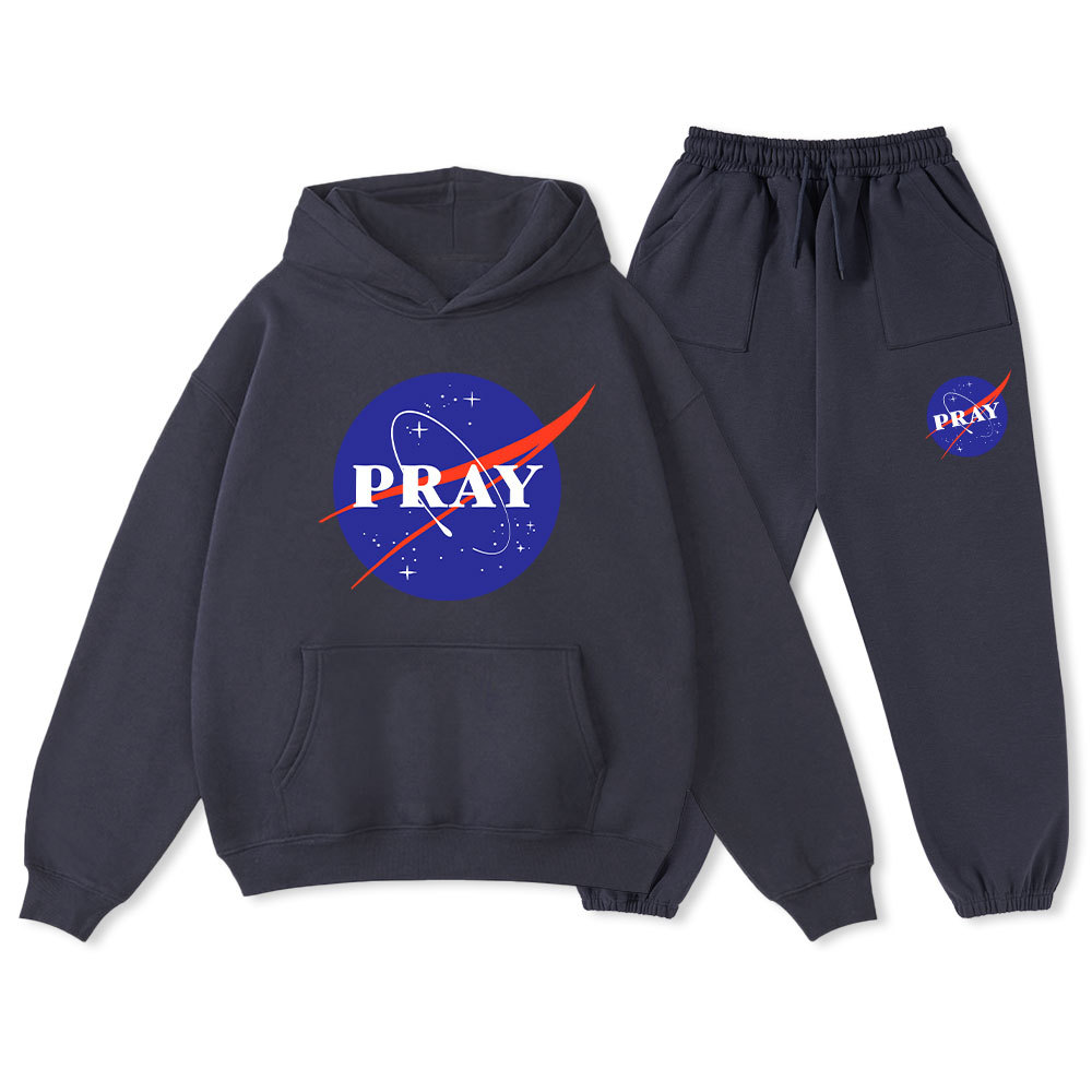 Pray Christian Fleece Hoodie Set