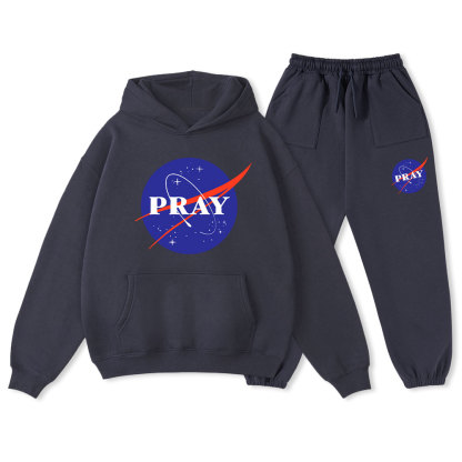 Pray Christian Fleece Hoodie Set