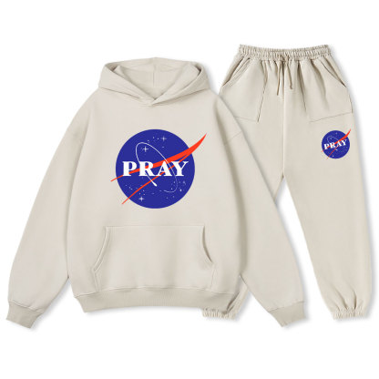 Pray Christian Fleece Hoodie Set