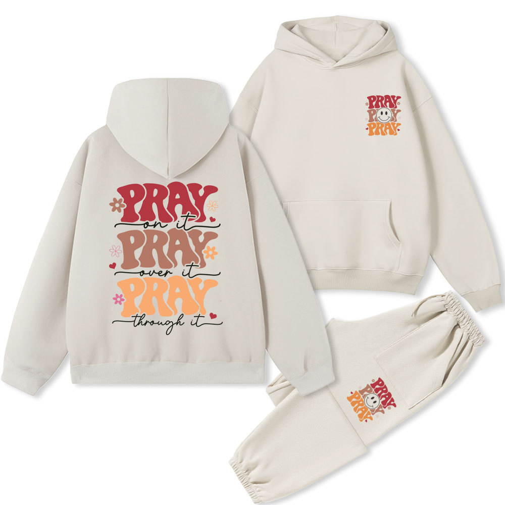 Pray Christian Premium Fleece Hoodie Set