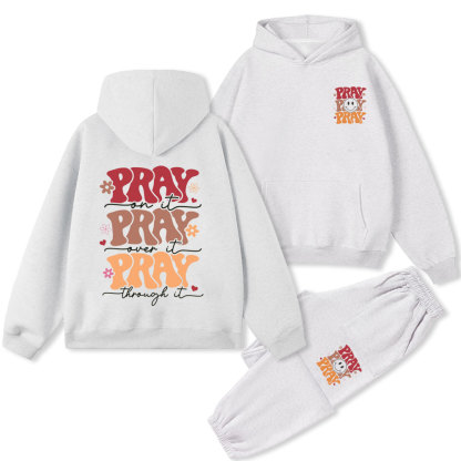 Pray Christian Premium Fleece Hoodie Set