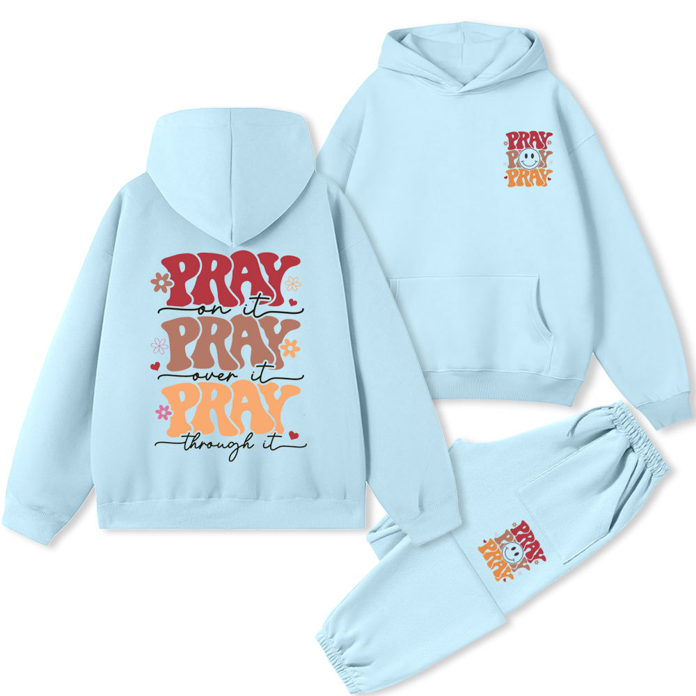 Pray Christian Premium Fleece Hoodie Set