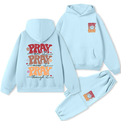 Pray Christian Premium Fleece Hoodie Set