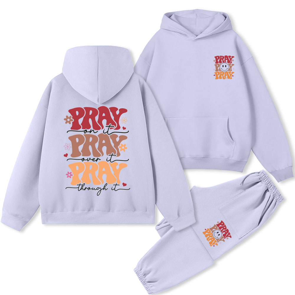 Pray Christian Premium Fleece Hoodie Set