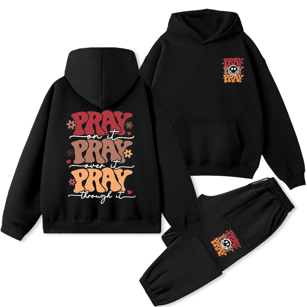 Pray Christian Premium Fleece Hoodie Set
