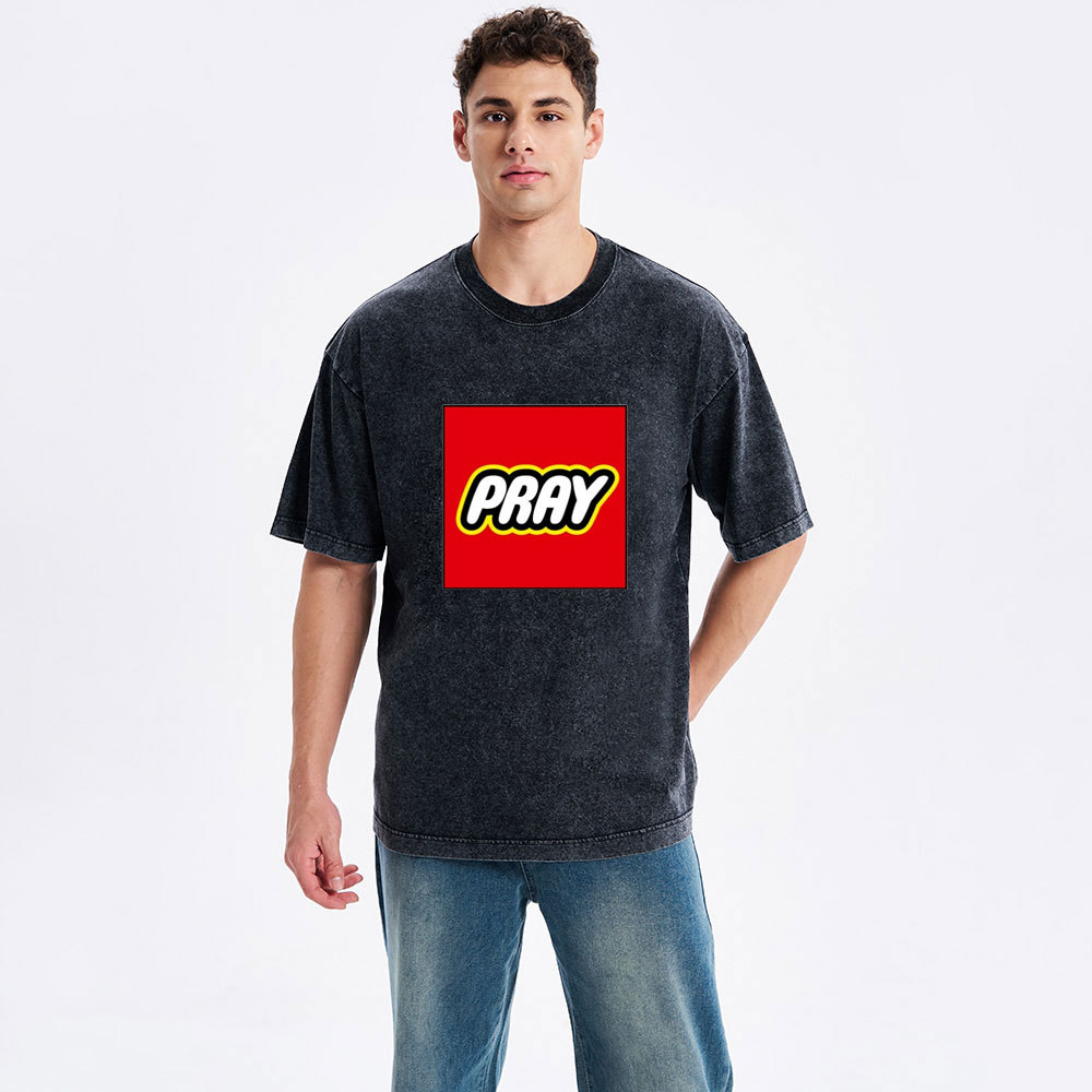 Pray Christian Washed T-Shirt