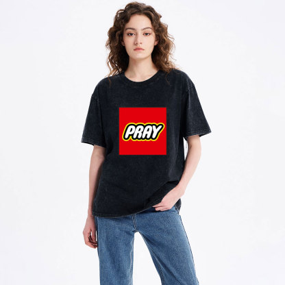 Pray Christian Washed T-Shirt