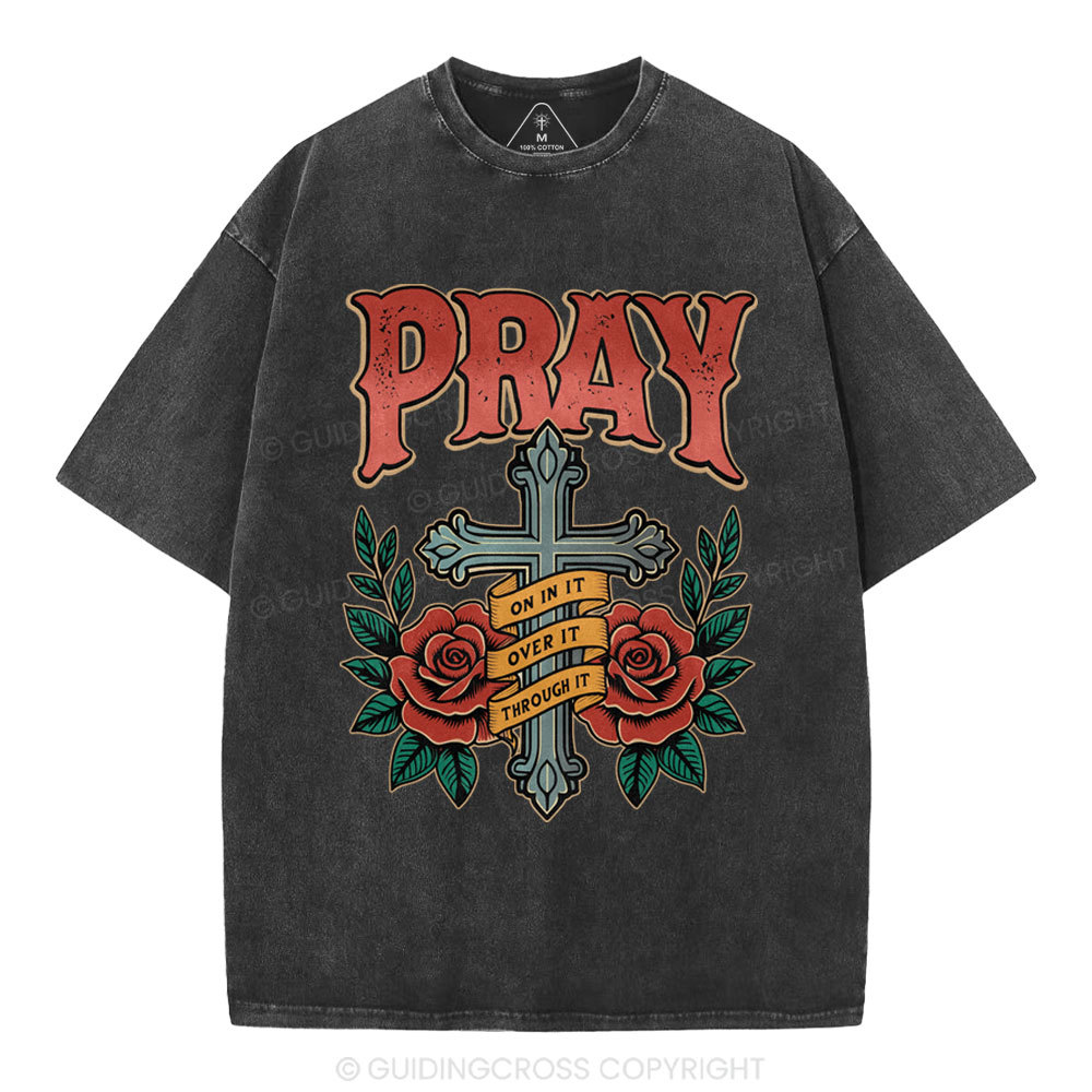 Pray Christian Washed T-Shirt